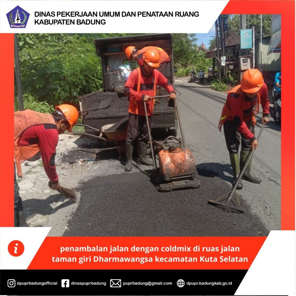 penambalan jalan dengan coldmix